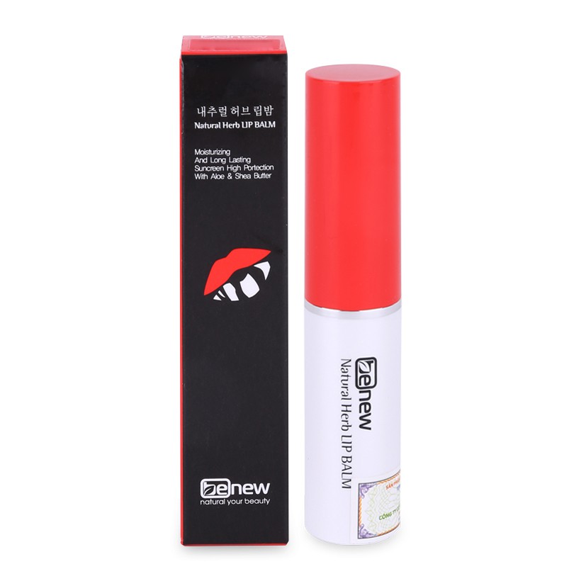 Son Siêu Dưỡng, Chống Thâm Môi Hàn Quốc - BENEW NATURAL HERB LIP BALM LB01