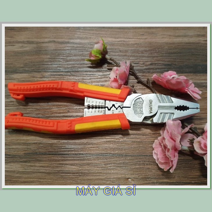 Kiềm đa năng 8" OKUMA , cắt dây, bấm cốt, vặn bulong