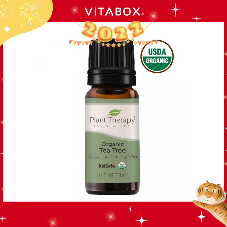 Plant Therapy - Tinh Dầu Tràm Trà Hữu Cơ - Tea Tree Organic KidSafe Essential Oil - 10mL