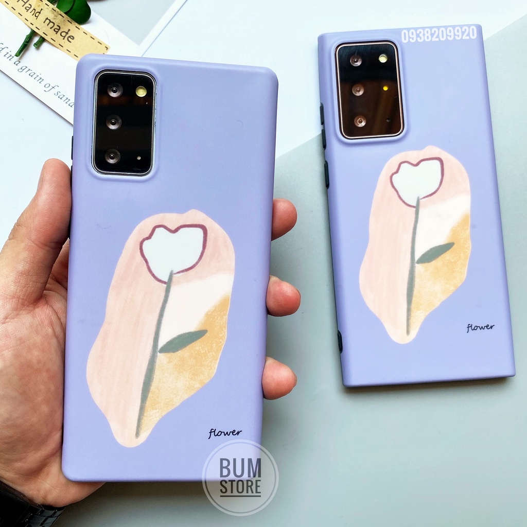 Ốp Lưng Hoa Tím Samsung Note 20 Ultra / Note 20 / Note 10 Plus / Note 10 / S20 Ultra / S10 Plus