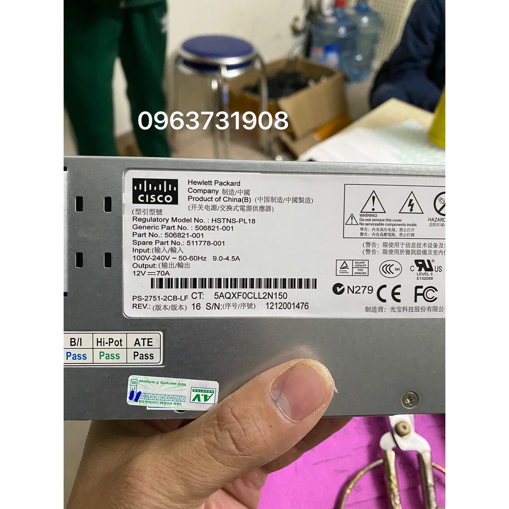 Nguồn tổng 12V 70A cho camera,led bảo hành 12 tháng