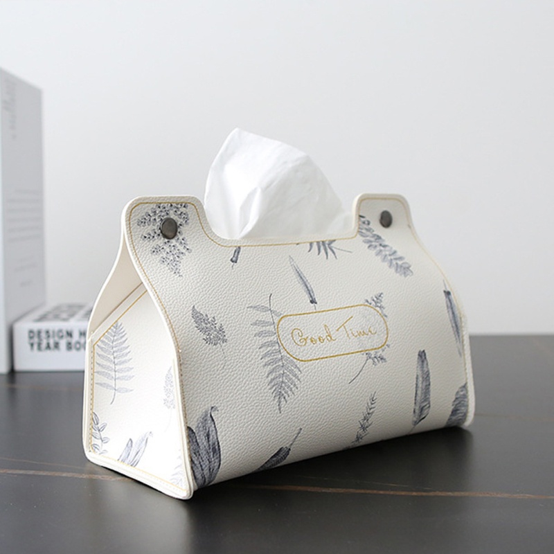 Hộp Đựng Khăn Giấy Bằng Da PVC 2022 Hình Chữ Nhật Sắp Xếp Gọn Gàng Cho Nhà Ở / Văn Phòng