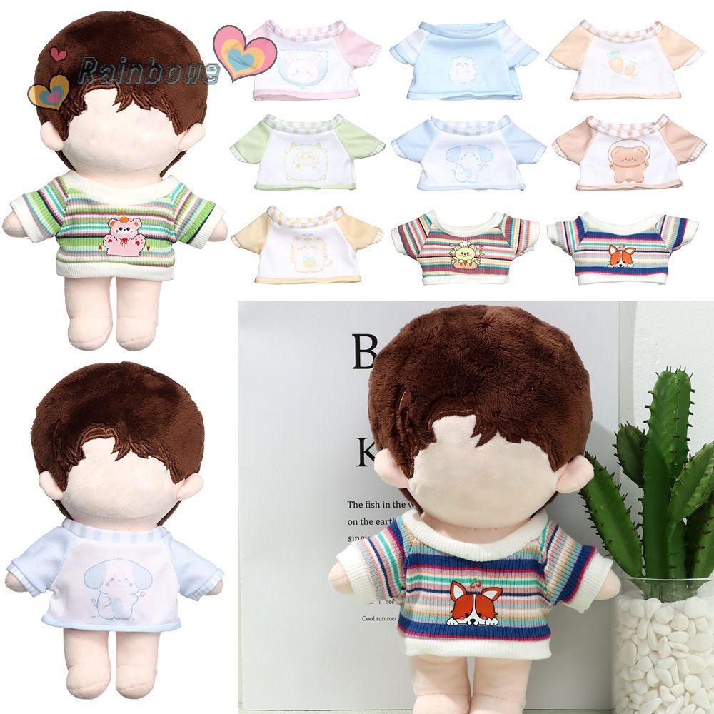 RAINBOW For 20cm T-Shirt Handmade Suit Collocation Doll Clothes Toys Replacement Clothes DIY Clothing Short Sleeved