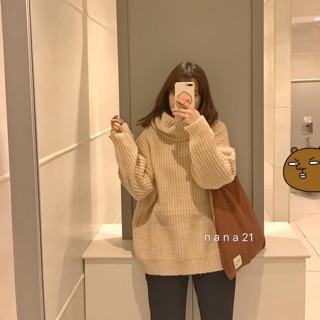 Áo len cổ lọ