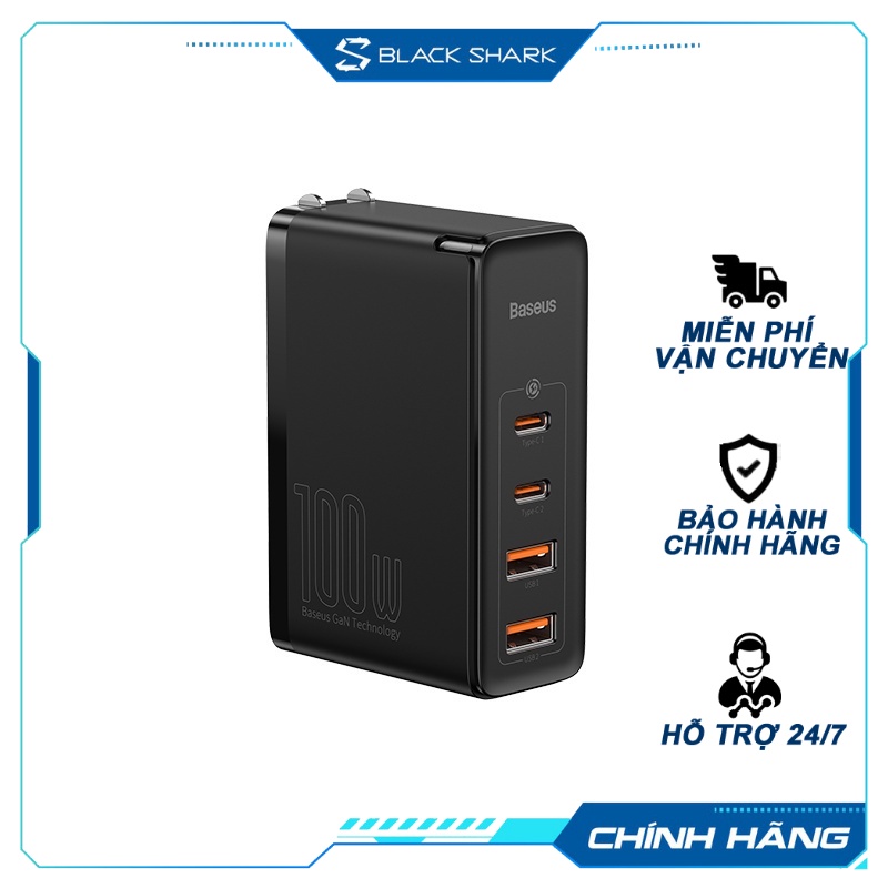 Bộ sạc nhanh 100W BASEUS TZCCGAN-L01, Củ sạc nhanh cao cấp
