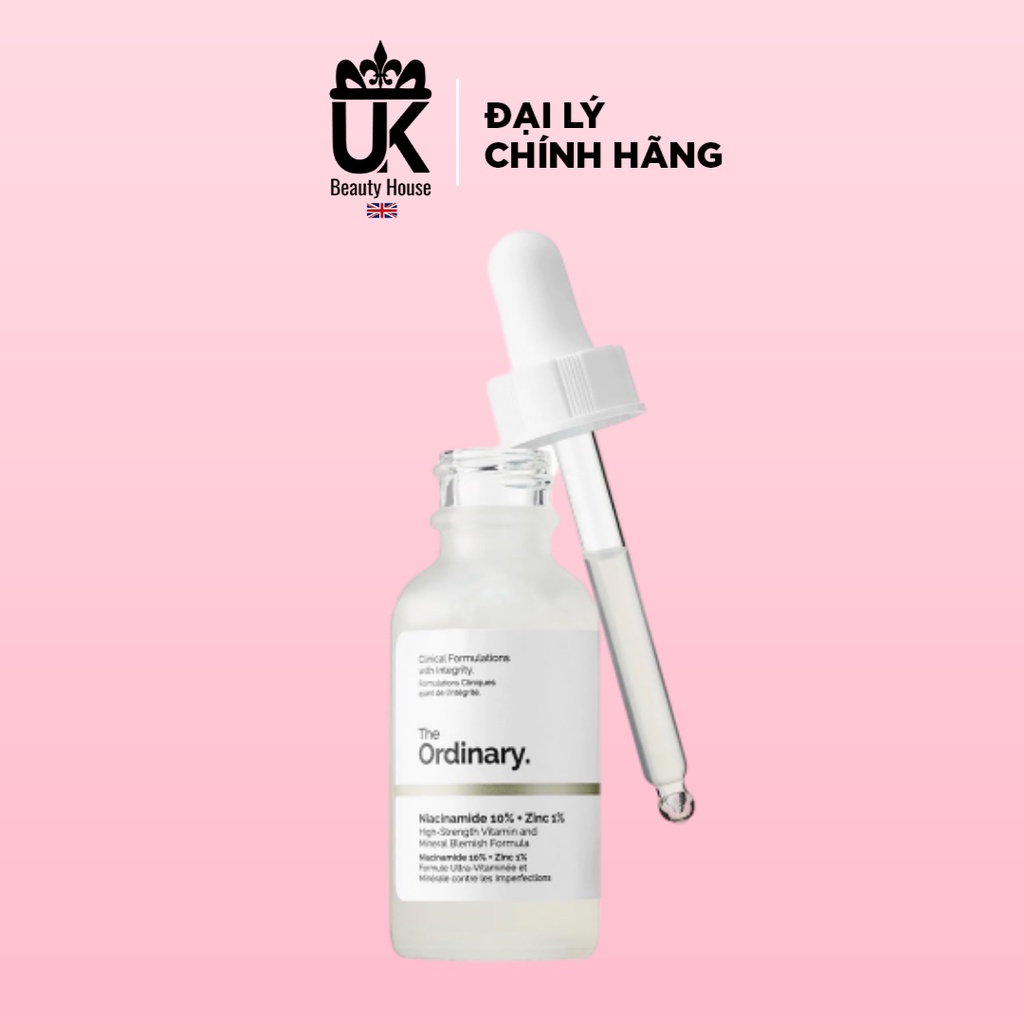 SERUM NGĂN NGỪA MỤN, SÁNG DA NIACINAMIDE 10% + ZINC 1% THE ORDINARY 30ml - 60ml