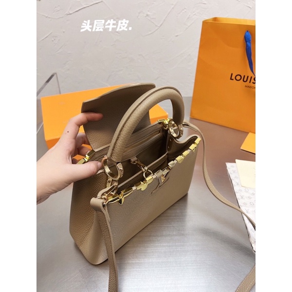 Túi xách Lóuisvuitton capucines sz 27 da bò hàng order trung
