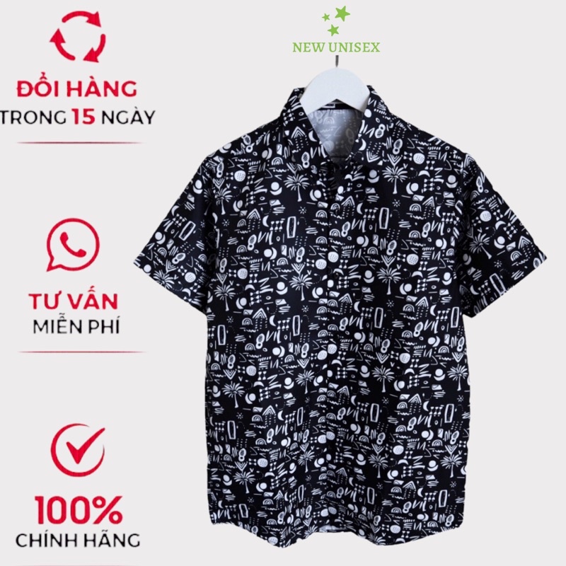 [Hình Thật] Áo Sơ Mi Nam Form Rộng Họa Tiết Hè Đi Biển Cổ Bẻ Thời Trang Thích Hợp Du Lịch, Đi Chơi [NEW UNISEX]