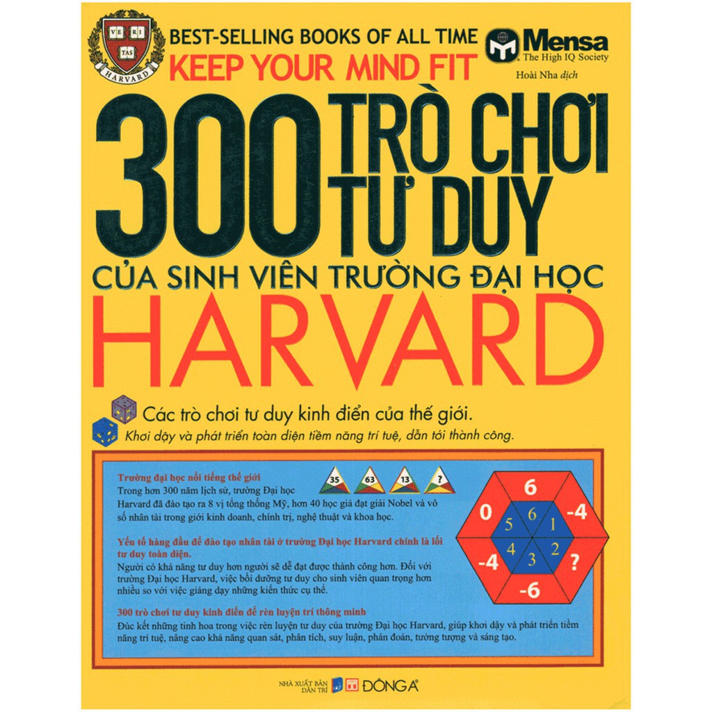 Sách - 300 Trò Chơi Tư Duy Của Sinh Viên Trường Đại Học Harvard