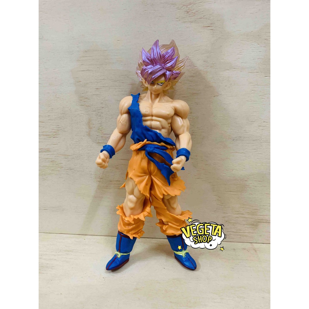 Mô hình Dragon Ball Z - Mô hình Songoku Son Goku Super Saiyan SSJ - Goku tóc vàng vận nội công 3 - Cao 18cm