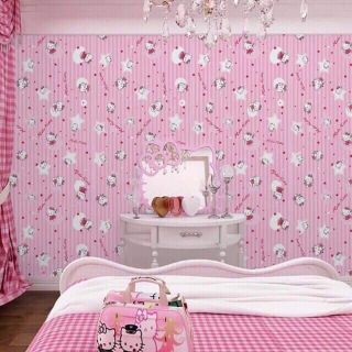Cuộn 10m giấy dán tường hello kitty