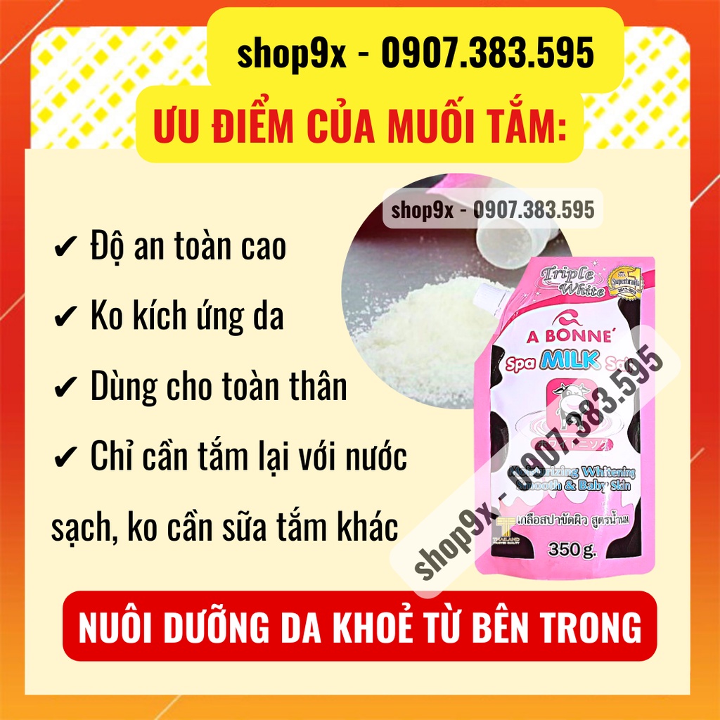 Muối Tắm Sữa Bò Tẩy Tế Bào Chết A Bonne Spa Milk Salt Thái Lan 350gr