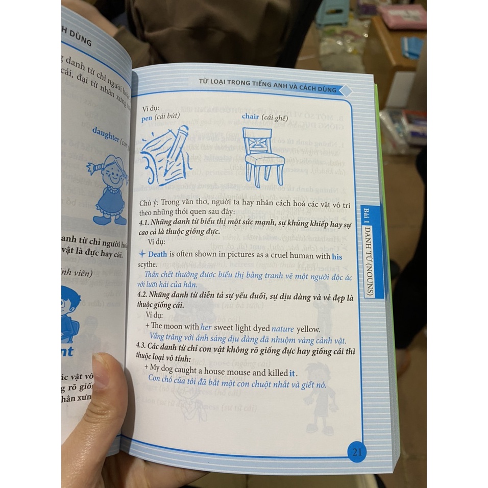 Sách - Từ loại trong tiếng anh và cách dùng