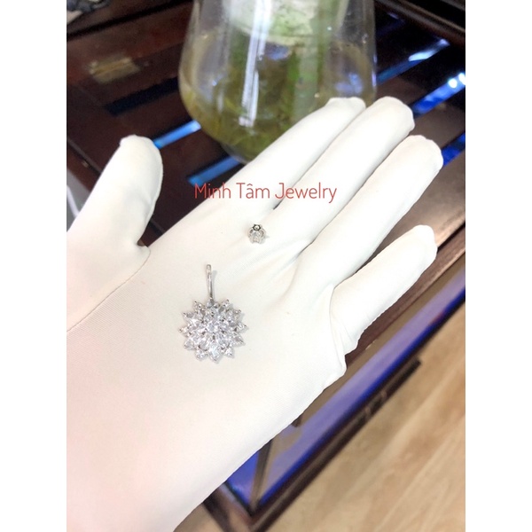 Khuyên rốn bạc 925 bông tuyết nạm đá Minh Tâm Jewelry