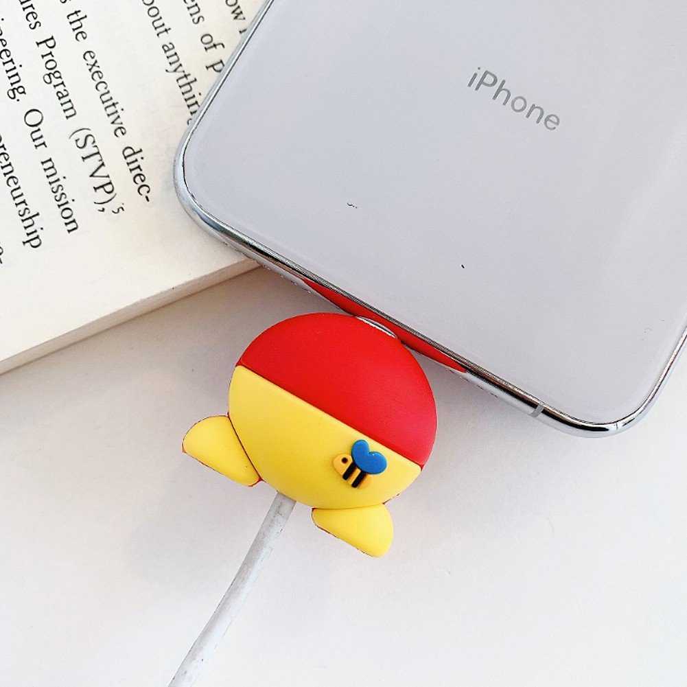 Phụ kiện bảo vệ đầu dây cáp hình hoạt hình dễ thương