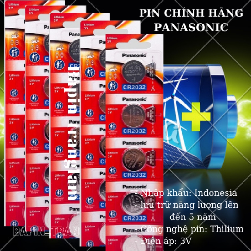 25 viên Pin Panasonic Cr-2032 Lithium 3V hàng chính hãng