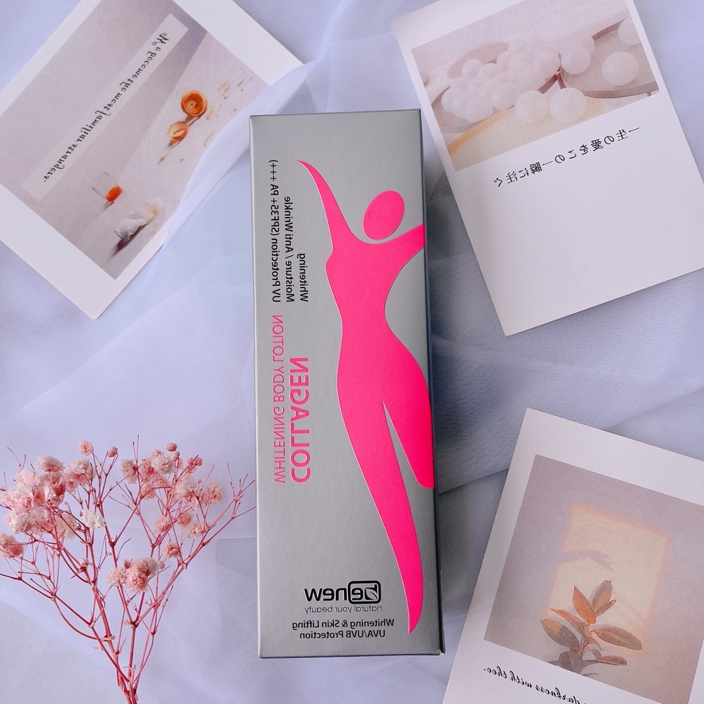 BENEW Collagen Whitening Body Lotion Dưỡng Thể Trắng Da Nâng Tone Nâng Cơ Body 200ml
