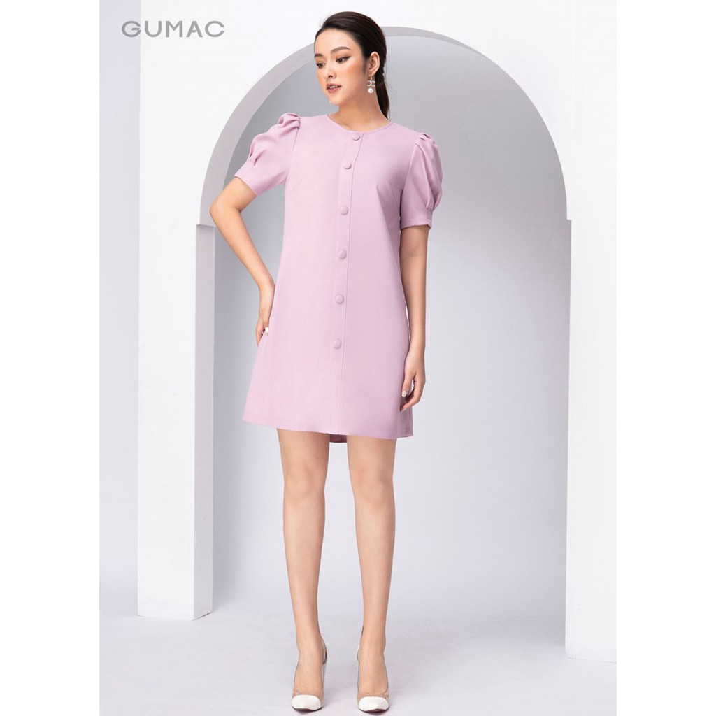 [Mã WABRGULUV giảm tới 100K đơn 249K] Đầm suông phối nút DA10264 GUMAC