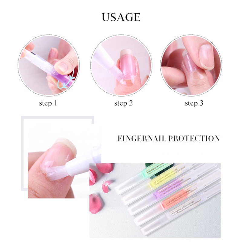 Tinh Dầu Trái Cây Chăm Sóc Móng Tay 5ml Chất Lượng Cao