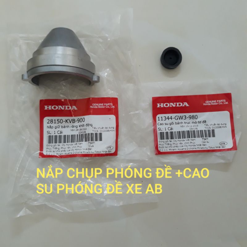 NẮP CHỤP PHÓNG ĐỀ+CAO SU PHÓNG ĐỀ XE AB