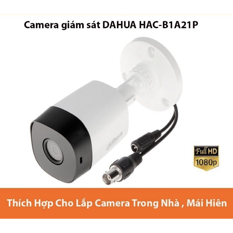 Camera giám sát DAHUA HAC-B1A21P HDCVI Cooper 2MP Tính năng chống ngược sáng,hình ảnh sắc nét,chống thấm nước