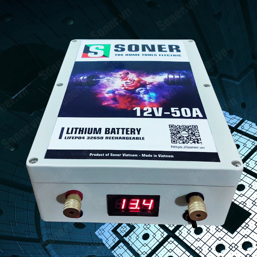 Pin Ắc quy Lithium Soner 12V-50A