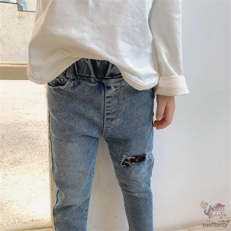 Quần jean phong cách thời trang Hàn dành cho bé gái