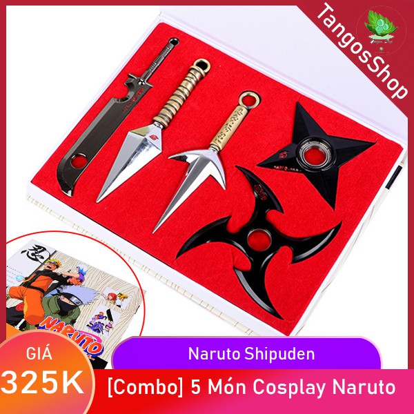 Mới Combo Kunai Naruto 💝FREESHIP💝 Bộ Mô Hình Naruto 5 món - Kunai Cosplay Ninja Naruto HAUS  Store