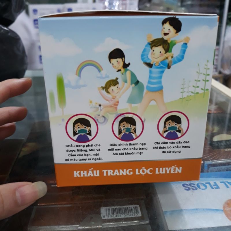 Khẩu trang trẻ em Lộc Luyến ( hộp 50 chiếc )