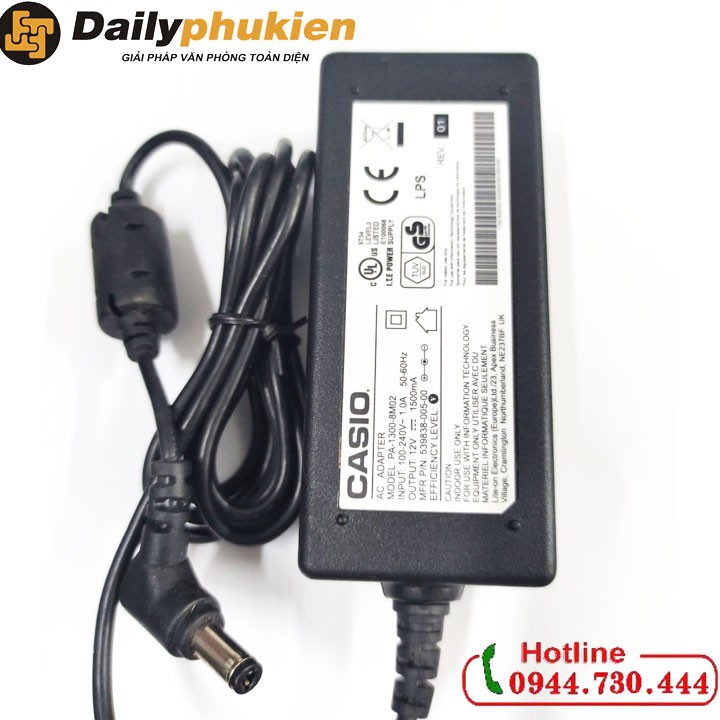 adapter nguồn đàn organ casio 12v 1500ma xịn có vat dailyphukien