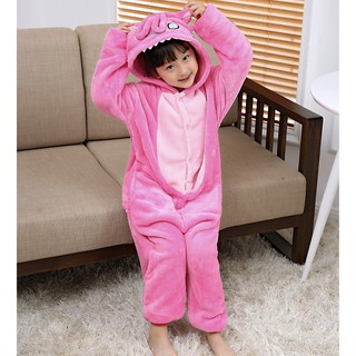 Bộ Đồ Thú Stitch Hồng Trẻ Em