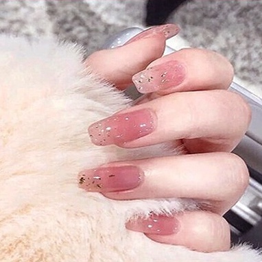 Móng tay giả kèm keo móng giả cá tính đính đá form dài Anabeauty