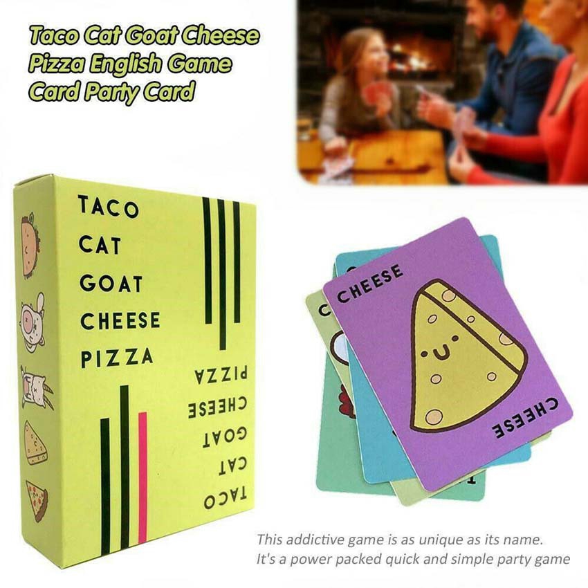 Bộ thẻ bài chơi game giải trí "Taco Cat Goat Cheese Pizza "