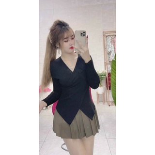 Áo vạt chéo đan ngực so hot 50-80kg
