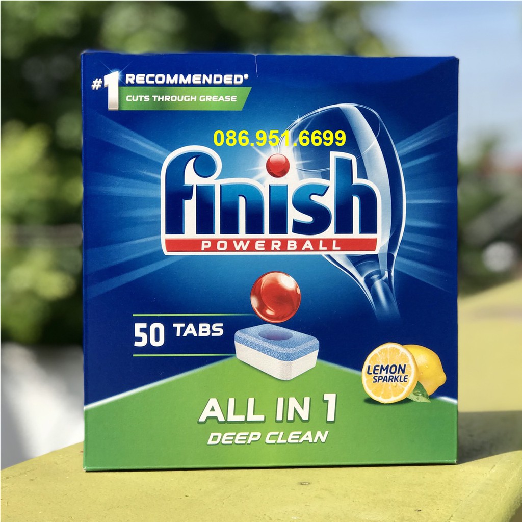 Viên rửa bát finish All in 1 loại 100 viên