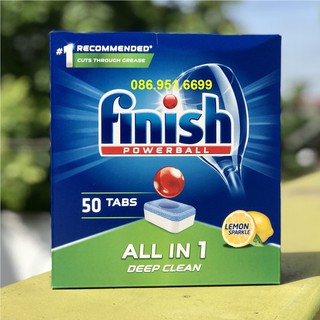 Viên rửa bát finish All in 1 loại 100 viên