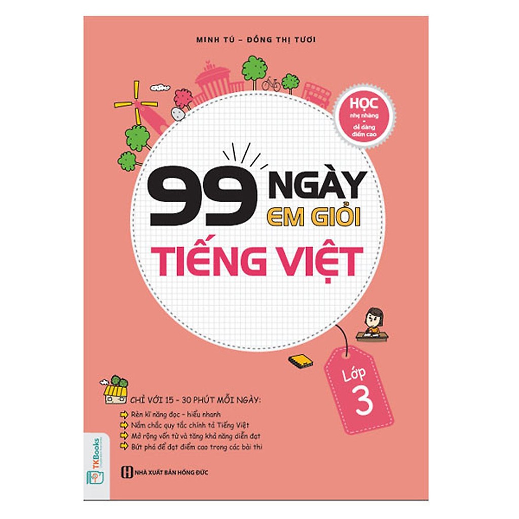 Sách - Combo 3 Cuốn 99 Ngày Em Giỏi Toán - Tiếng Việt - Tiếng Anh Lớp 3 Tặng Bút Bi