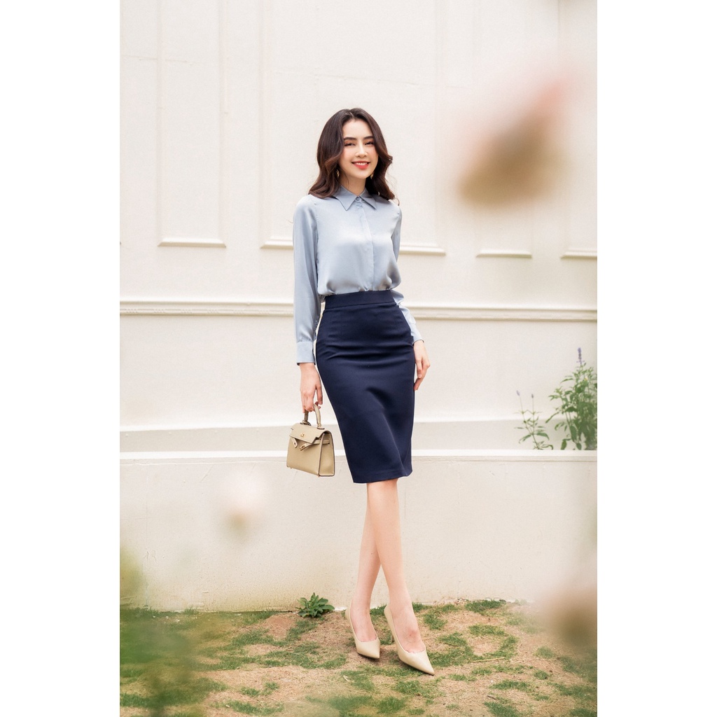 Chân váy bút chì xẻ sau TIINSTORE  CHD073