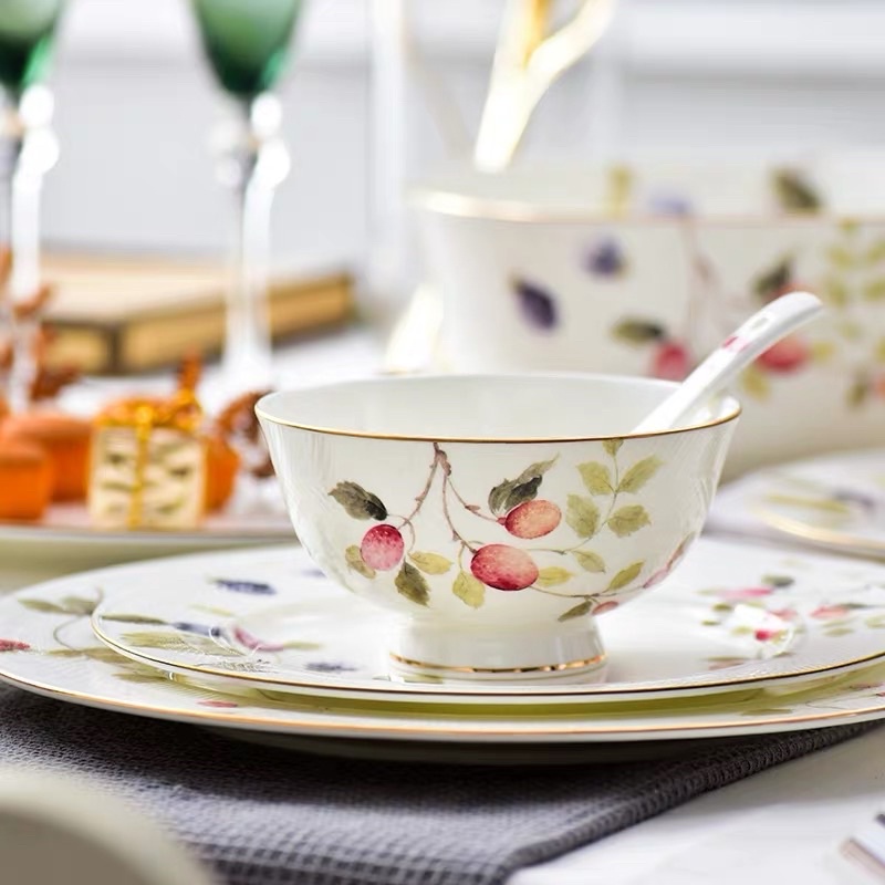 Bộ bát đĩa Lucy Garden cao cấp - Bắc Âu