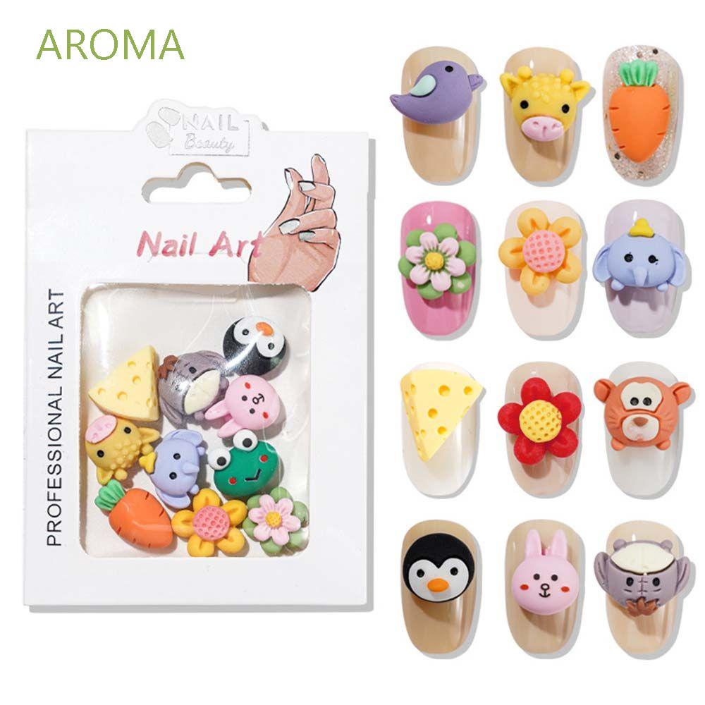 [Hàng mới về] Phụ kiện hình hoạt hình 3D trang trí móng xinh xắn