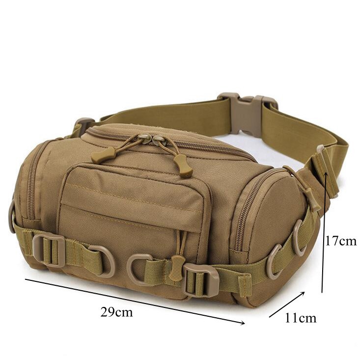 Fashion Camo Canvas Waist Bag Barrel Bucket Style Large Fanny Pack for Men and Women | BigBuy360 - bigbuy360.vn