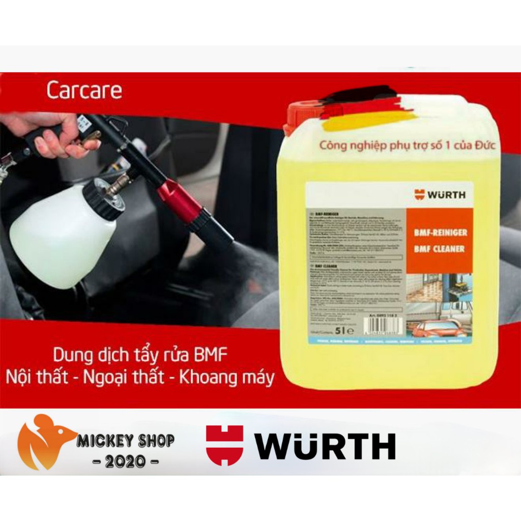 [ GERMANY] Nước Tẩy Rửa Đa Năng Wurth Bmf Workshop Cleaner (5L) 08931182