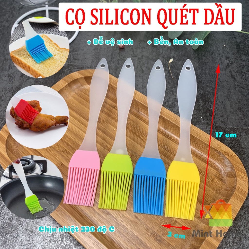 Cọ quét dầu silicon - chổi quét dầu ăn, mỡ, ướp gia vị - nhỏ gọn, tiện lợi