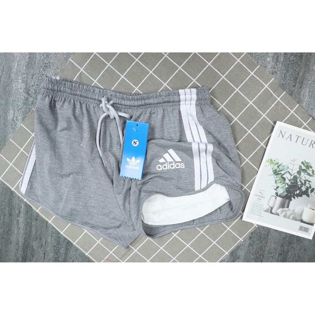 Quần Gym Nữ Ngắn Yoga Chạy Bộ Quần Short Thun Nữ Thể Thao 2 Lớp Cao Cấp AT Clothing