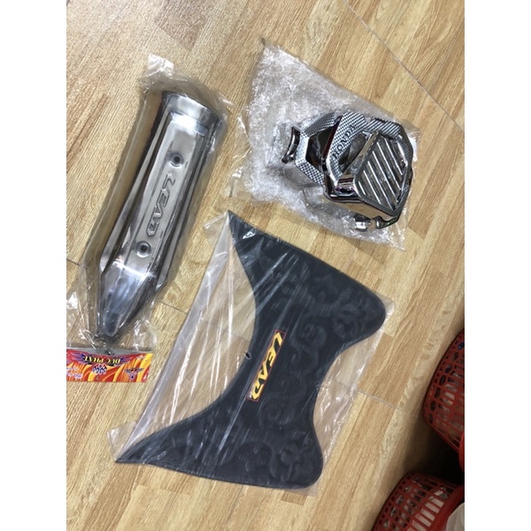 Giá trọn bộ 3 món ốp xe LEAD 2013->2015 bao gồm có Sàn chân +Ốp pô +Ốp quạt gió (cao cấp giá rẻ mẫu mã đẹp )