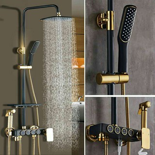 Bộ Vòi Sen Tắm Đứng Châu Âu Cao Cấp_Có Phím Điều Khiển Thông Minh
