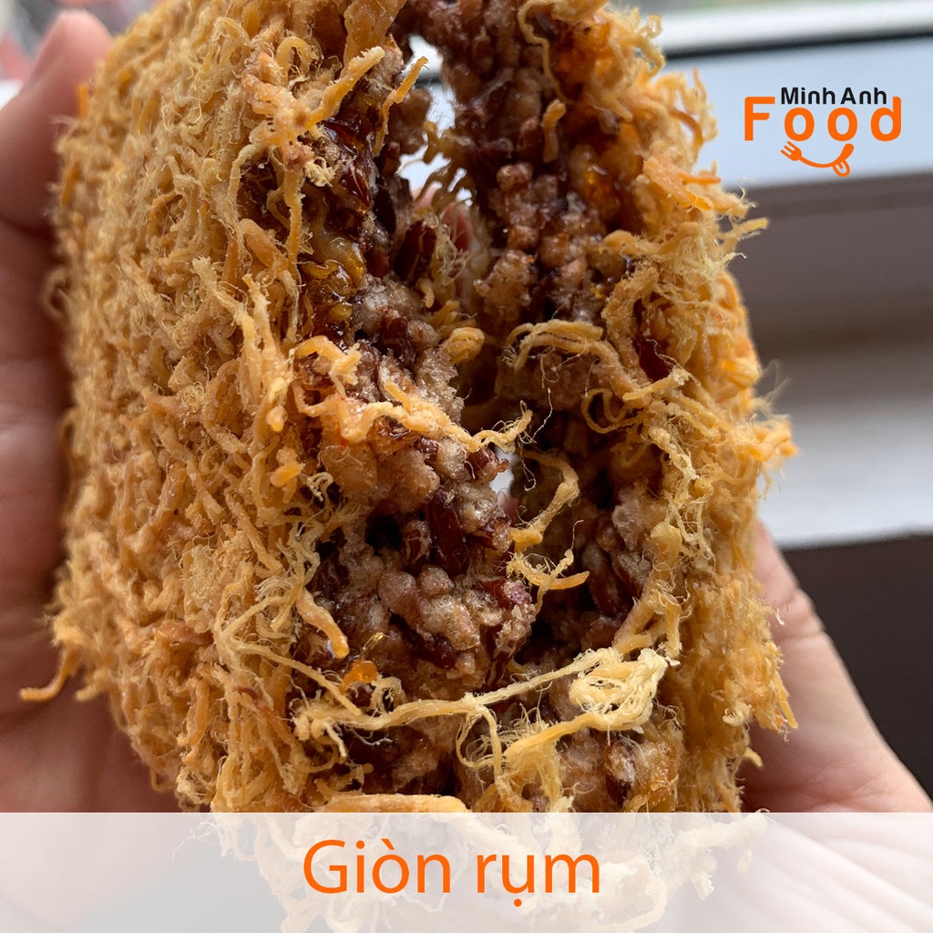 Cơm cháy chà bông gạo lứt minhanhfood bịch 500g ăn một lần là  ghiền một đời