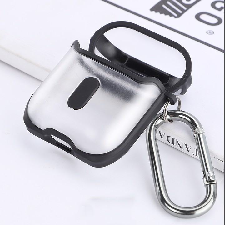 (SIÊU CUTE) Vỏ bảo vệ AIRPOD 2 trong suốt viền màu hana.case