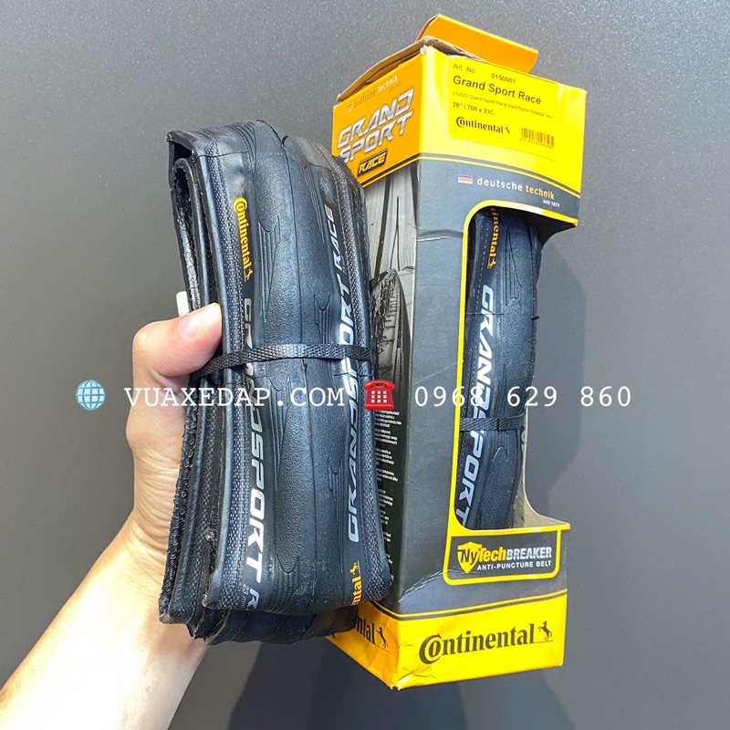 Lốp Continental Grand Sport Race 700x23C (Made in China - Hàng chính hãng)