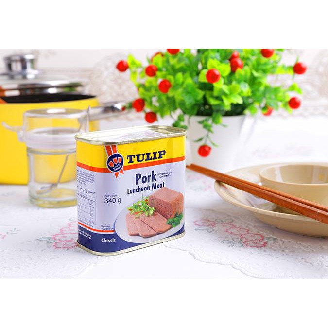 Thịt heo hộp Tulip Pork Luncheon Meat các loại